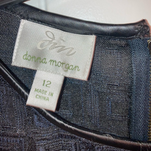 NWT Donna Morgan Sleeveless Navy Blue Dress Women's Size 12 - Picture 12 of 12